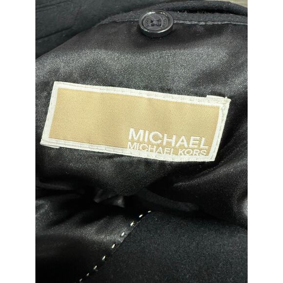 Michael Kors Men’s Coat sz 40R Overcoat Wool Black - Picture 7 of 9